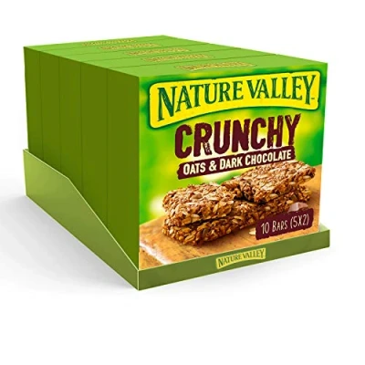 Image of Nature Valley Oat &amp; Chocolate Cereal Bars 10 (Pack Of 5, Total 50 Bars)
