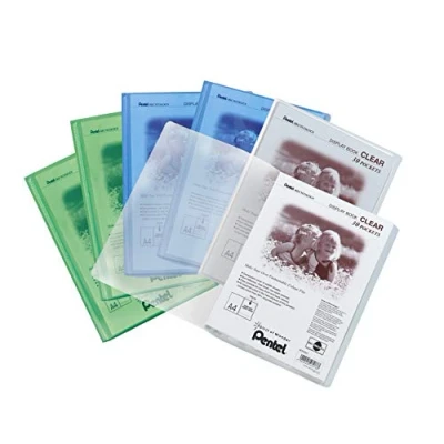 Image of Recycology Display Book Clear, Mixed Pack of 6 Folders