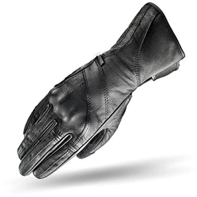 Image of SHIMA Unica Black, Urban City Classic Leather Summer Slim Lady Fit Women Motorcycle Gloves (XS L), Black (XS, Black)