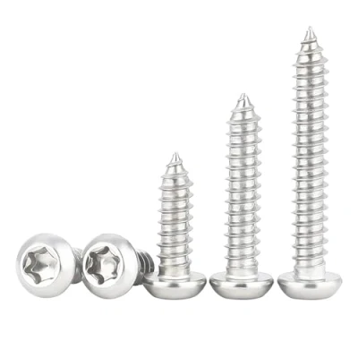 Image of Qrity 50PCS M4x20mm Self Tapping Screw, Torx Pan Head Screws, Stainless Steel Round Drilling Screws