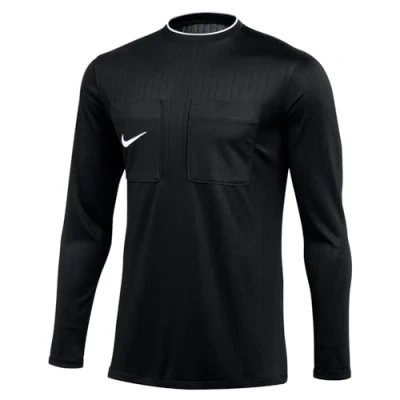 Image of NIKE DH8027 010 M NK DF REF II JSY LS T shirt Men&#039;s BLACK/WHITE Size XL