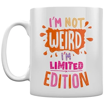 Image of Grindstore I&#039;m Not Weird, Limited Edition Mug for Tea or Coffee White