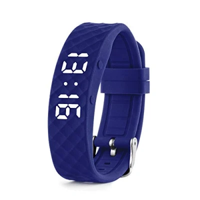 Image of TabTime Vibrating Alarm Reminder Watch with up to 10 Personal Alarms or Pill Reminders per Day (Blue, Small)