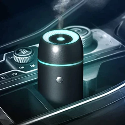 Image of Earnest Living Essential Oil Diffusers Car Air Fresheners for Oils Freshener Aromatherapy Diffuser 100ml Timers Night Light Auto Off Function USB Portable Black Gift