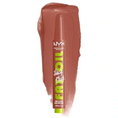 Image of NYX Professional Makeup Fat Oil Slick Click Lip Balm, Everyday Wear Non Sticky Buildable Oil, Verified