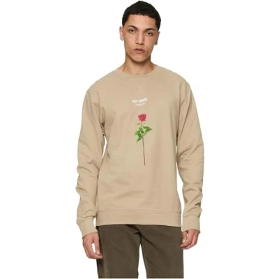 Image of Mister Tee LOST Youth ROSE Crewneck Sweatshirt, Men&#039;s, Size: XL, Darksand