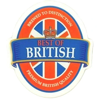 Image of London Souvenir Fridge Magnet British Brewery Label Union Jack Flag Gift Beer