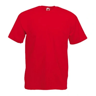 Image of Fruit of the Loom Classic T Shirt &#039;Value Weight&#039; Men, Red, Small