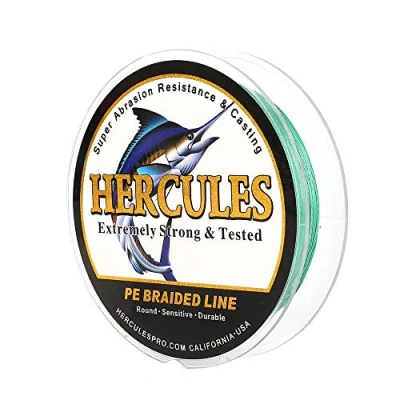 Image of Hercules Super Cast 100M 109 Yards Braided Fishing Line 200 LB Test for Saltwater Freshwater PE Braid Fish Lines Superline 8 Strands Camo, 200LB (90.7KG), 0.75MM