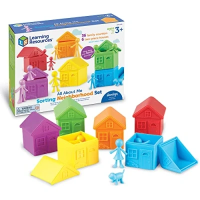 Image of Learning Resources LER3369 Sorting Neighbourhood, 9 x 6.8 3.1 inches