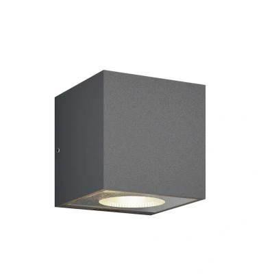 Image of Arcchio LED outdoor wall lamp Tassnim, 12 cm, graphite, IP65