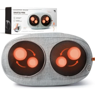 Image of SHARPER IMAGE Mini Shiatsu Massager Grey