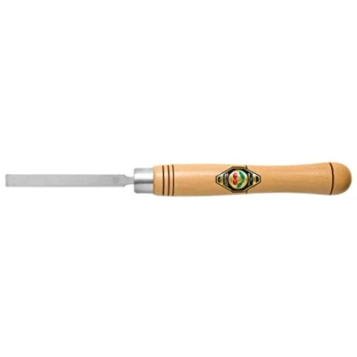Image of Kirschen 1633012 Short/Square Turning Chisel with Handle, Beige/Silver, 12 mm