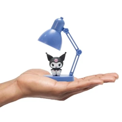 Image of Blue Sky Studios Hello Kitty Mini Lamp with Toy Figure, Kawaii Desk Decor, Cute Collectible Gift Kuromi