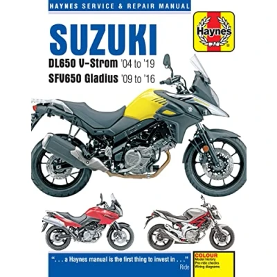 Image of Suzuki DL650 V Strom &amp; SFV650 Gladius (04 19) Haynes Repair Manual (Paperback)