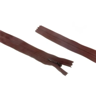Image of Concealed Invisible Closed End Zip 55cm Tan Brown Each