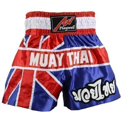 Image of Muay Thai Competition Uk Flag Series Fight Shorts Medium