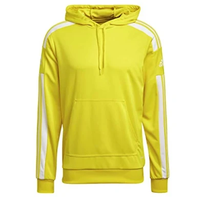 Image of adidas Men&#039;s Squadra 21 Hoodie, Team Yellow/White, S
