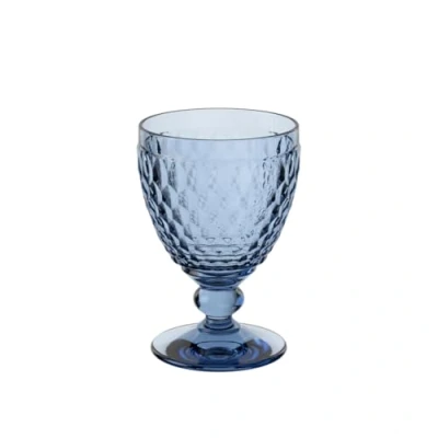 Image of Villeroy &amp; Boch Boston Coloured Red Wine Glass Blue, 310 ml, Crystal Glass, Blue