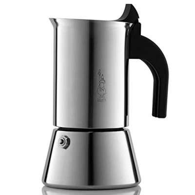 Image of Bialetti Venus Induction &#039;R&#039; Stovetop Coffee Maker (4 Cup), Silver