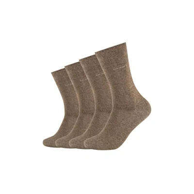 Image of camano Online Unisex 4 PACK Socks, Size: 2.5 5, Camel