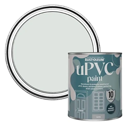 Image of Rust Oleum Grey uPVC Door and Window Paint In Satin Finish Library 750ml