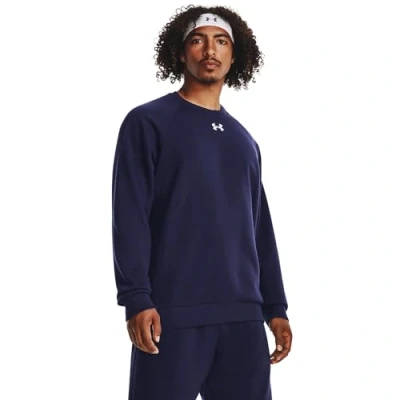 Image of Under Armour Men&#039;s UA Rival Fleece Crew Shirt Midnight Navy
