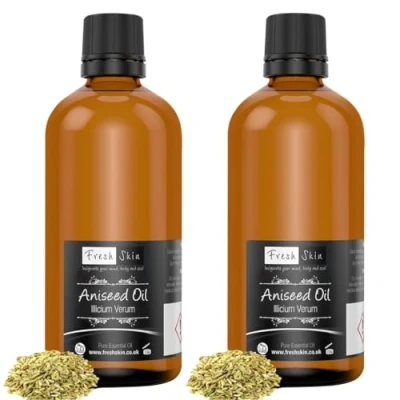 Image of Freshskin Beauty LTD Aniseed Essential Oil 200ml (2 x 100ml) 100% Pure &amp; Natural Oils