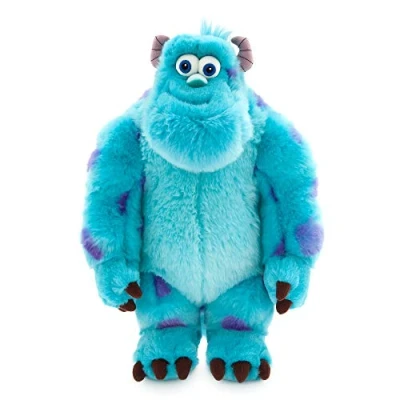 Image of Disney Store Official Sulley Medium Soft Plush Toy, Monsters Inc, 38cm/14, Cuddly Character Made with Touch Fabric and 3D Features, Suitable for All Ages