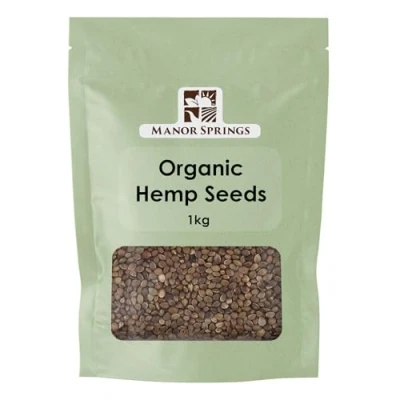 Image of Organic Hemp Seeds 1kg by Manor Springs