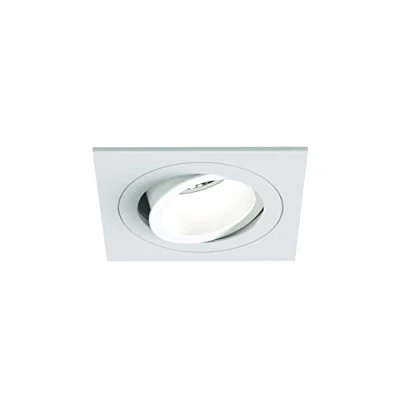 Image of Astro Pinhole Slimline Square Adjustable Fire Rated Indoor Downlight (Matt White), GU10 LED Lamp, Designed in Britain 1434004 3 Years Guarantee