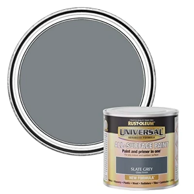 Image of Rust Oleum Universal Gloss Slate Grey 250ml AMZ0118
