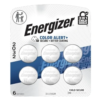Image of Energizer 2032 Batteries (6 Pack), 3V Lithium Coin