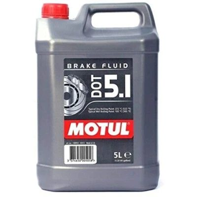Image of Motul DOT 5.1 Brake Fluid Long Life Fully Synthetic, car or motorcycle, 5 L