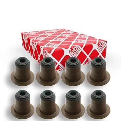 Image of 11340038720 Seal Set, valve stem FEBI BILSTEIN 104297 Exhaust Side FPM (fluoride rubber) BMW: 1 Hatchback, 4 Gran Coupe, X3, MINI: Hatchback