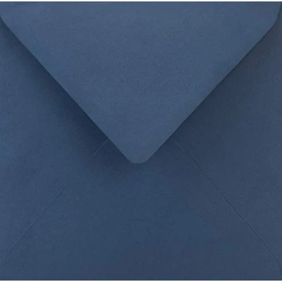 Image of Netuno 25 Square Blue Coloured envelopes DIN K4 153x153mm 6.02x6.02 inches 115gsm Sirio Color Blu gummed Pointed Flap no Window for Wedding Invitations Greeting Cards Christmas Birthday invites RSVP