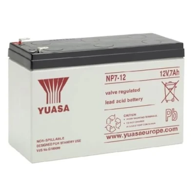 Image of Yuasa NP7 12 12V Lead Acid Battery, UPS Backup Alarm and Emergency Battery (Pack of 1)