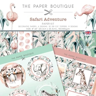 Image of Paper Boutique Safari Adventure Kit, Multicoloured, 8 x inches