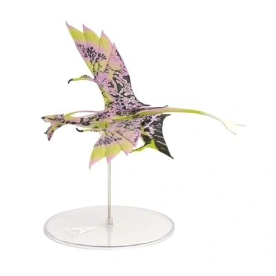 Image of McFarlane Toys Disney Avatar â“ World Of Pandora Mountain Banshee Movie Action Figure Pink And Yellow Collectible Ages 8+