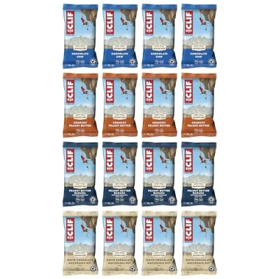 Image of CLIF Bar ENERGY Mixed Flavour Variety Pack x 16 bars Nutritional Source of Plant Based Protein 68g