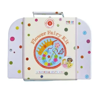 Image of Buttonbag Make Your Own Flower Fairy Accessories kit Kids Craft Arts and Crafts Design Jewellery, Tiaras, Wands