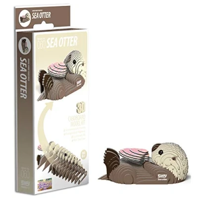 Image of EUGY 3D Sea Otter Model Craft Kit for 6 years +