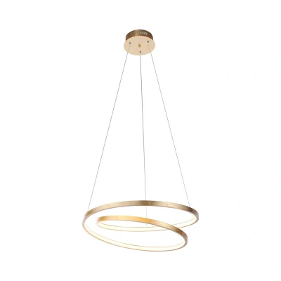 Image of Roman Pendant Ceiling Light Gold 1x 3W LED 3000K Dimmable
