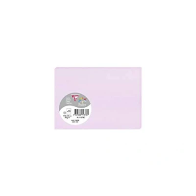 Image of Clairefontaine Ref 11378C Pollen Card (Pack of 25 Sheets) 110 x 155mm Sized, Acid Free, Inkjet &amp; Laser Compatible, Easy to Write On, 210gsm Lilac