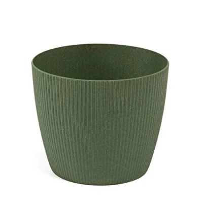 Image of Lamela Eco Flowerpot Herb Plant Flower pot Magnolia Jumper Windowsill Balcony Garden Container Bucket Organizer box decor Mix! Match! Play! (Ø 140 mm, Forest Green)