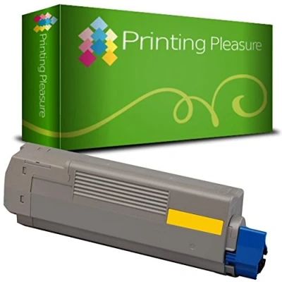 Image of YELLOW Compatible Laser Toner Cartridge for OKI C532 C542 MC563 MC573 DN 46490605 6000 Pages