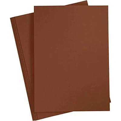 Image of 20 Brown A4 180gsm Card Sheets for Crafts