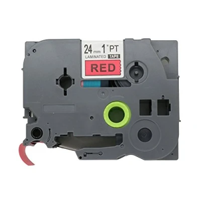 Image of Fassport 1 Pack Black on Red Label Tape Compatible for Brother P Touch TZ 451 TZe 24mm 1&quot;