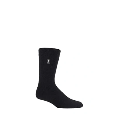 Image of Mens 1 Pair SOCKSHOP Heat Holders 1.0 TOG Ultra Lite Plain Socks Black 12 14
