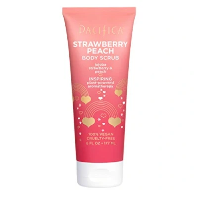 Image of PACIFICA Stawberry Peach Body Scrub, Pink, 6 Fl Oz